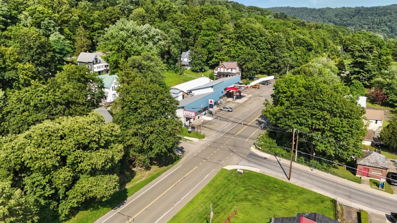 Drone flyover image 8 of Laceyville, PA