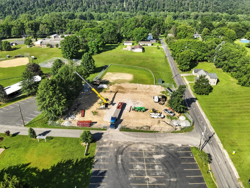 Drone flyover image 9 of Wyalusing, PA