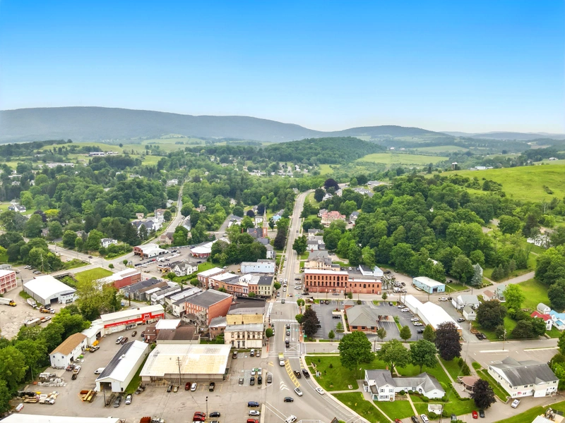 Drone flyover image 3 of Troy, PA