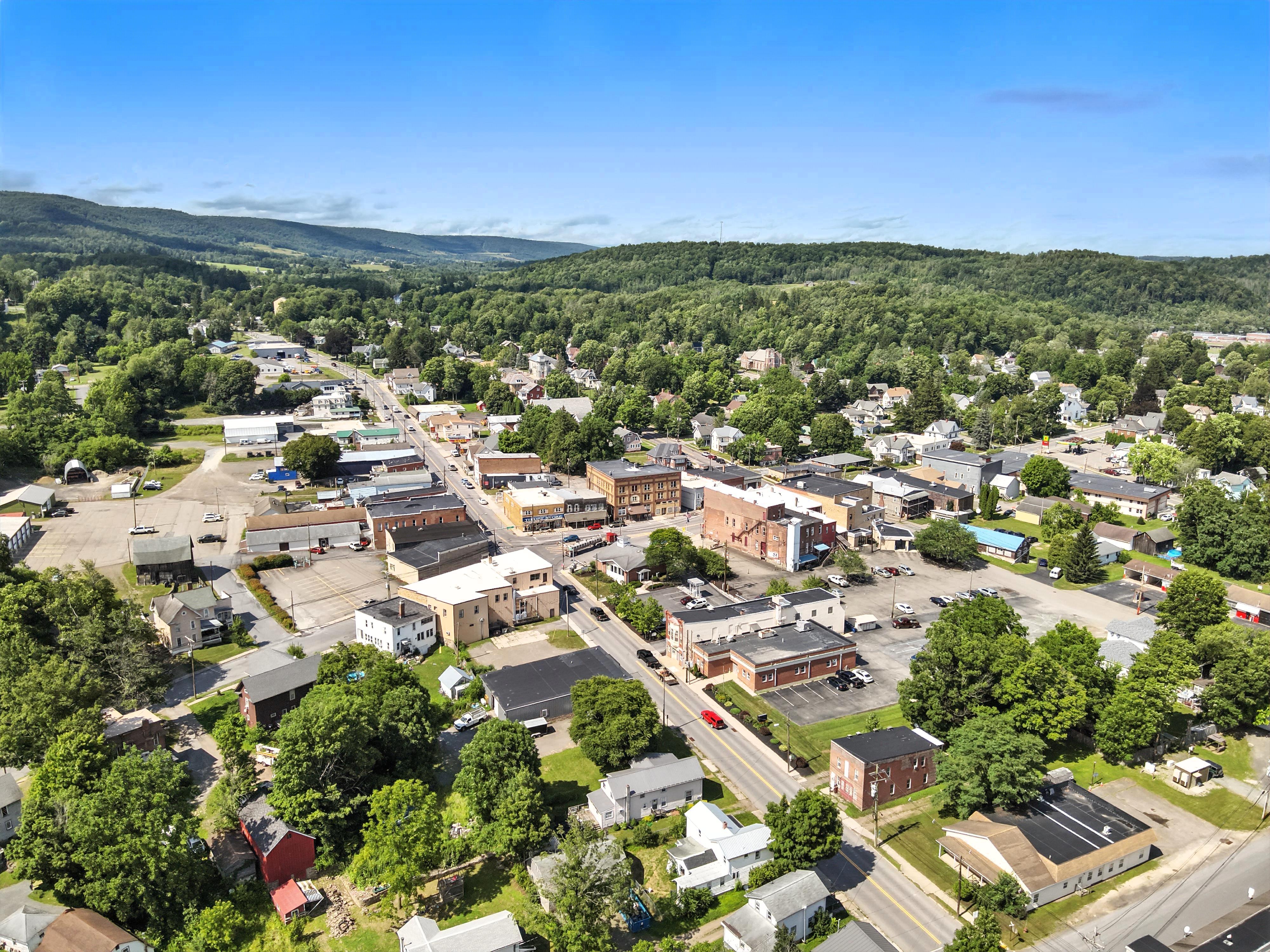 Drone flyover image 3 of Canton, PA