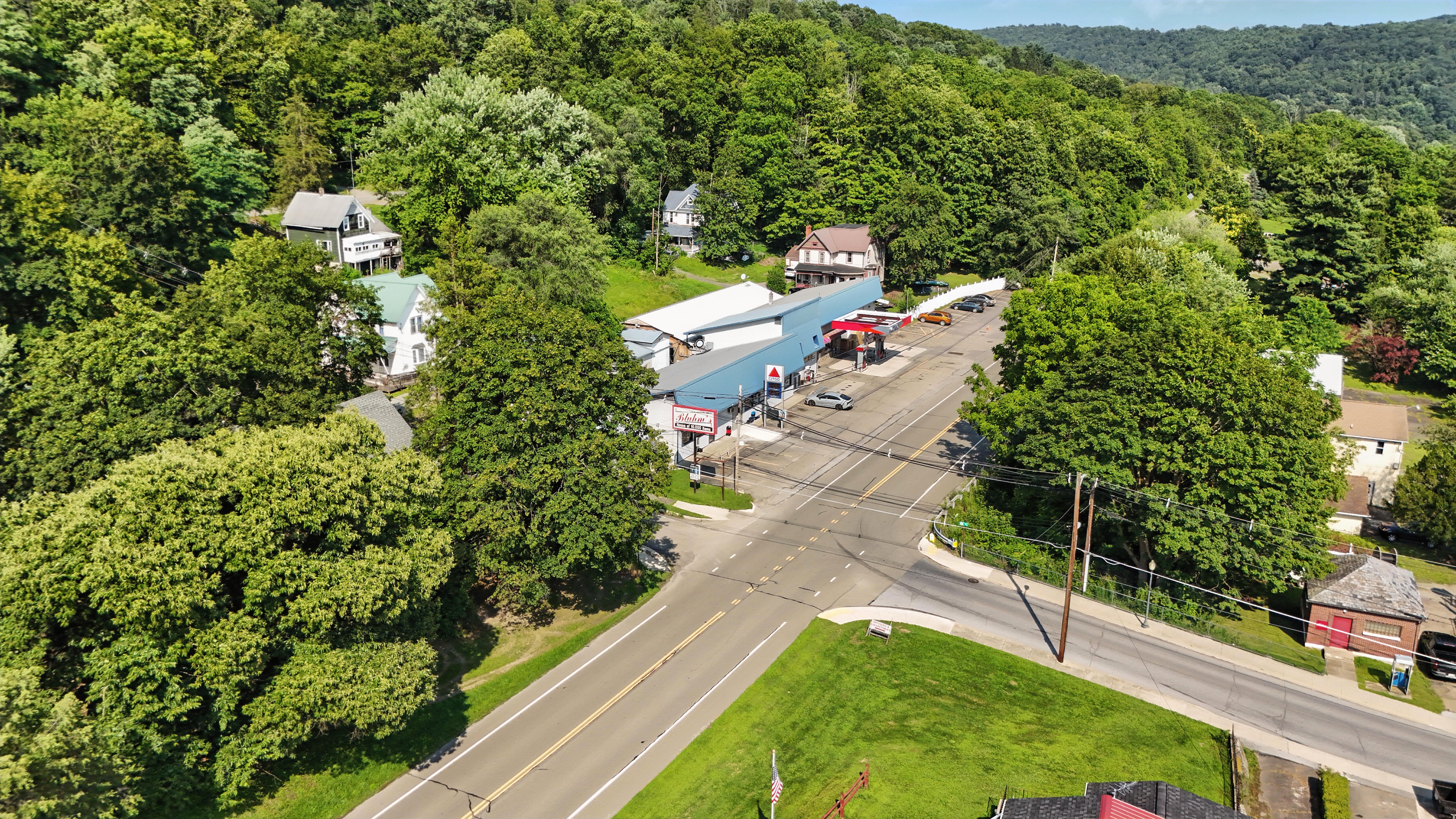 Drone flyover image 8 of Laceyville, PA